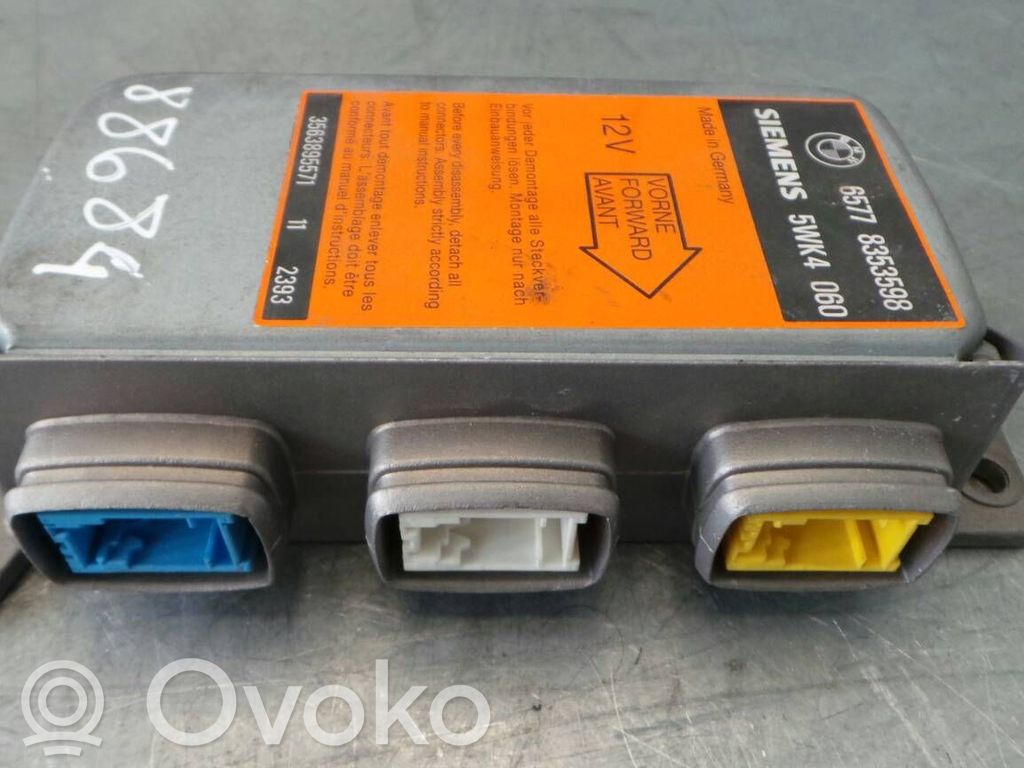 Airbag control unit/module   65778353598,1310018,5WK4060