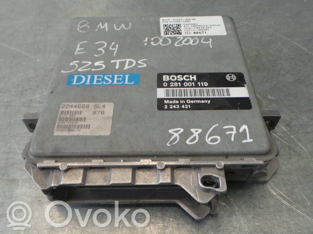 BMW 5 E34 Suspension control unit/module 