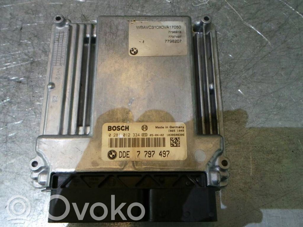 BMW 3 E90 E91 Dzinēja vadības bloks 