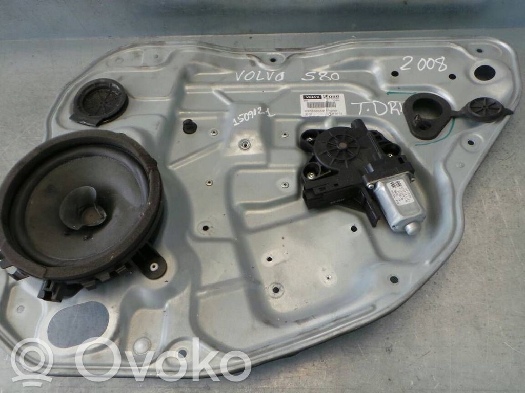 Volvo S80 Rear window lifting mechanism without motor 