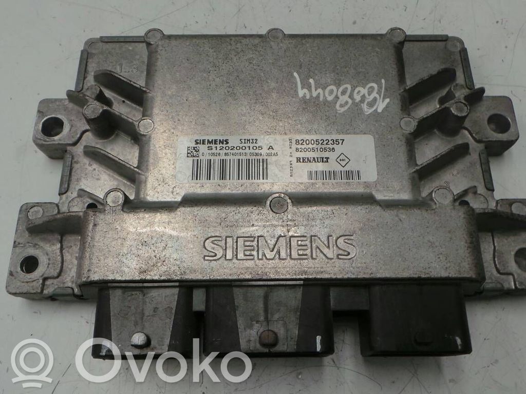 Unidad de control/módulo del motor   8200522357,1808044,8200510536,S120200105A