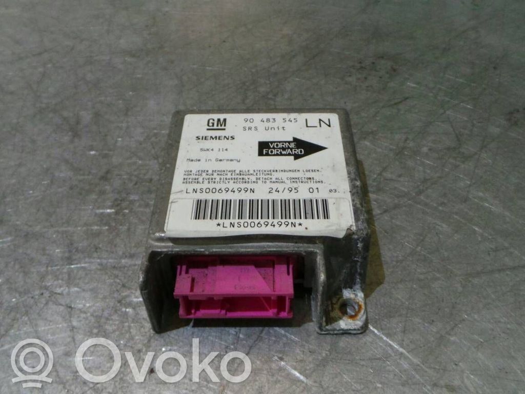 Unidad de control/módulo del Airbag   90483545,1507040