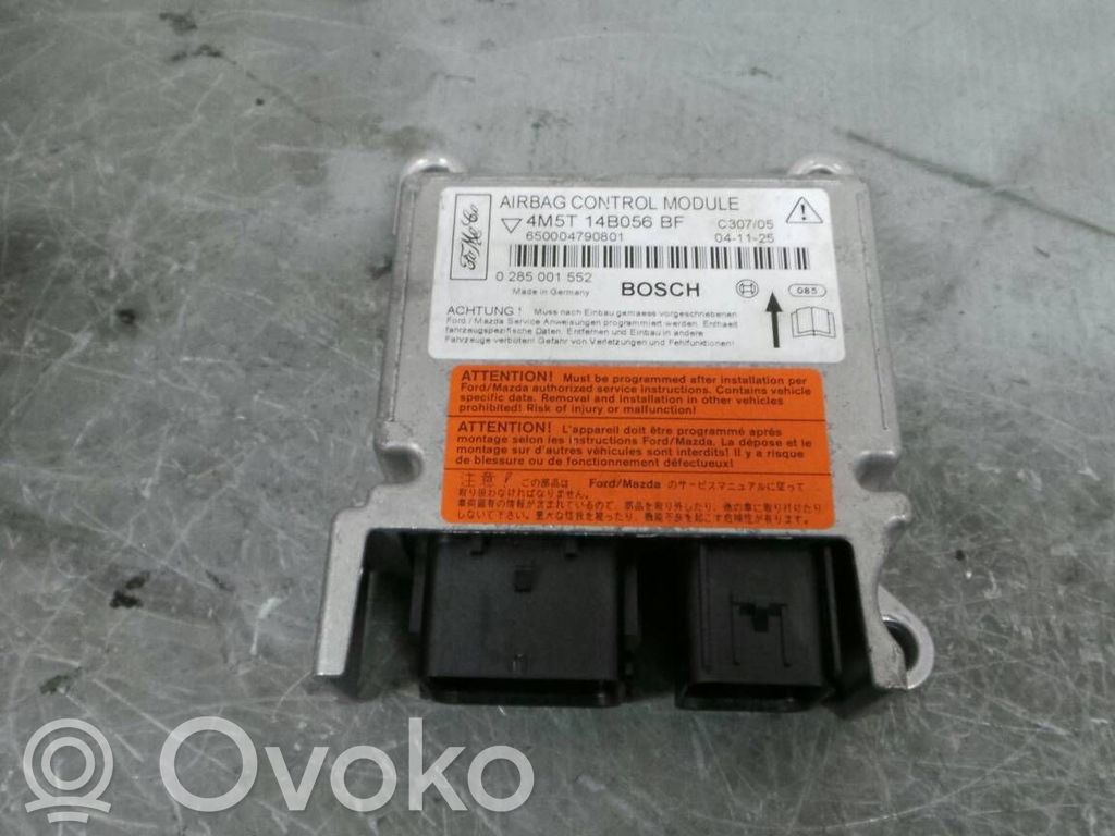 Unidad de control/módulo del Airbag   4M5T,0285001552,14B056,BF