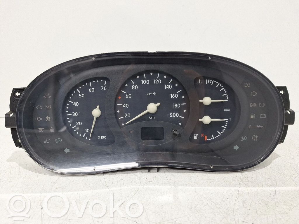 Renault Clio II Speedometer (instrument cluster) 