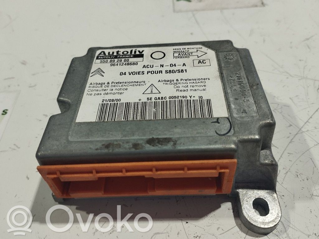 Airbag control unit/module   550892900,216196958A,9641248680