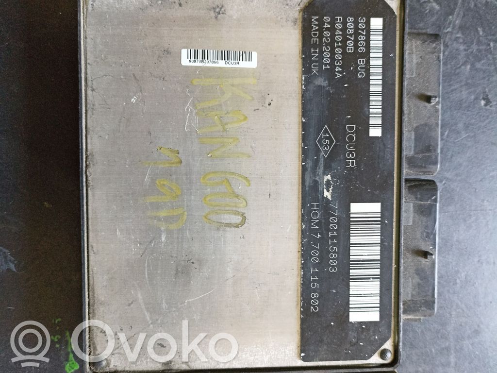Renault Kangoo I Engine control unit/module 