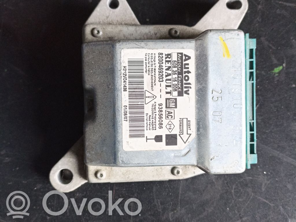 Unidad de control/módulo del Airbag   608361600B,8200469203,AUTOLIV