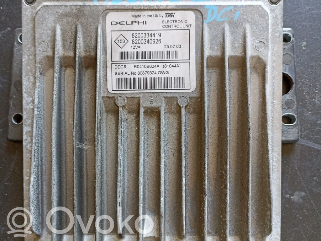 Engine control unit/module   8200334419,8200340926