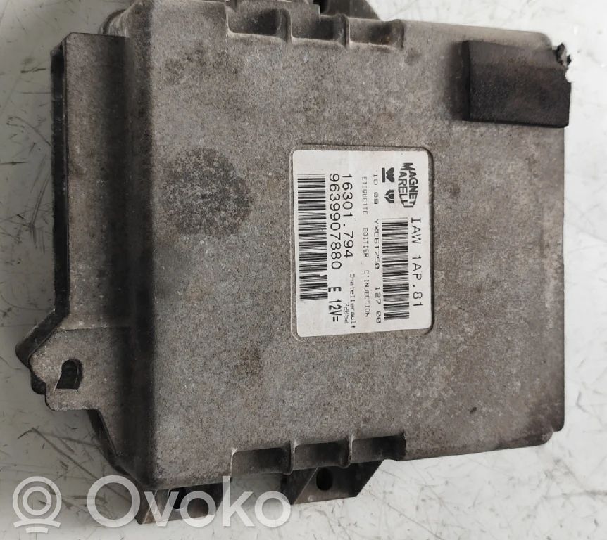 Engine control unit/module   9639907880,16301794,IAW1AP81