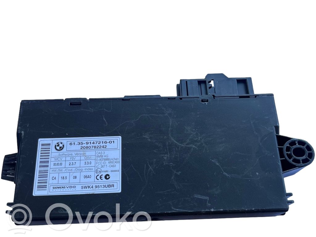 BMW 5 E60 E61 CAS vadības bloka modulis 