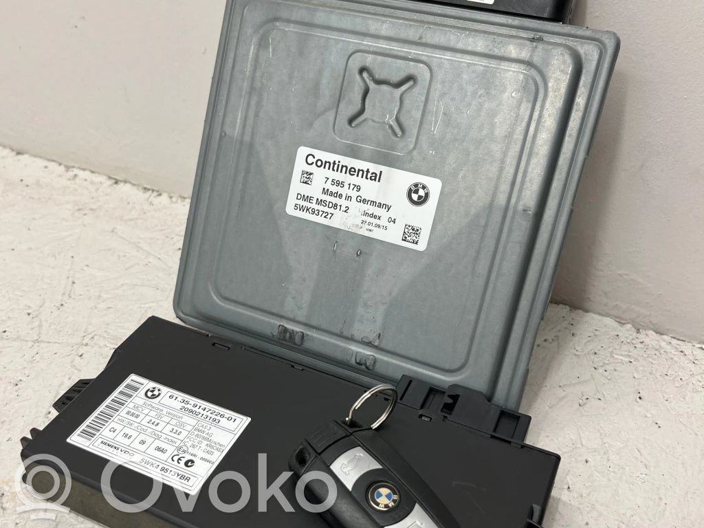 Engine ECU kit and lock set   7595179,5WK93727,DMEMSD81