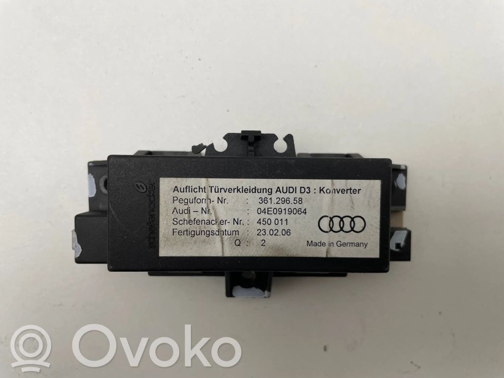 Audi A8 S8 D3 4E Durų elektronikos valdymo blokas 