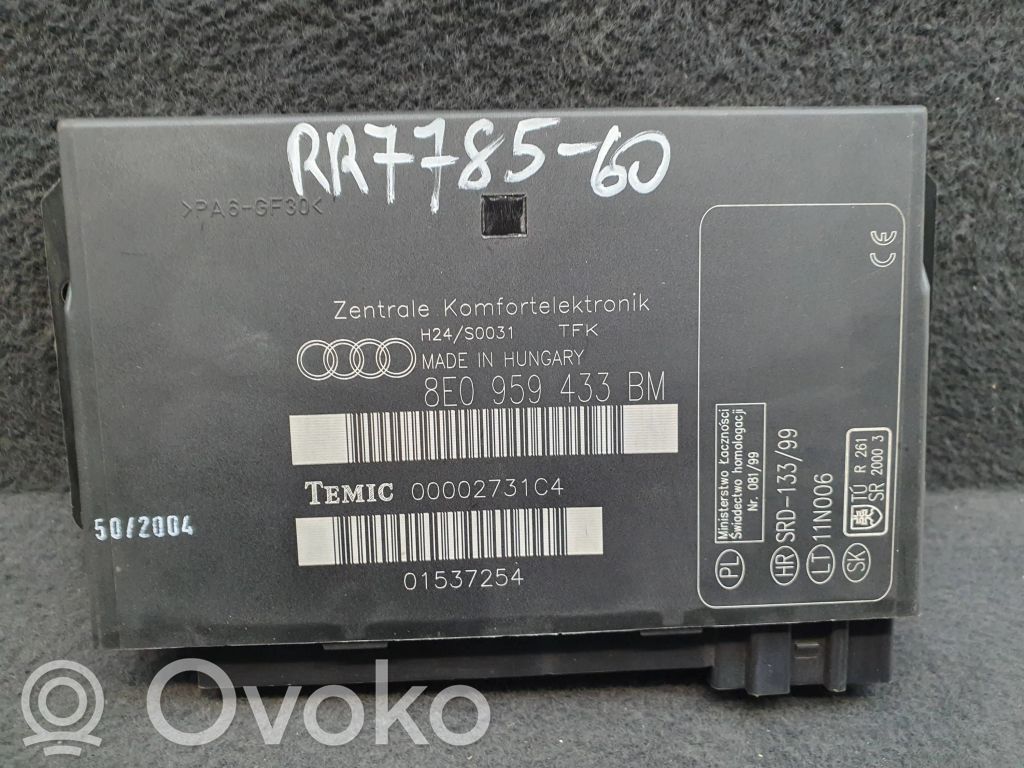 Audi A4 S4 B7 8E 8H Module confort 