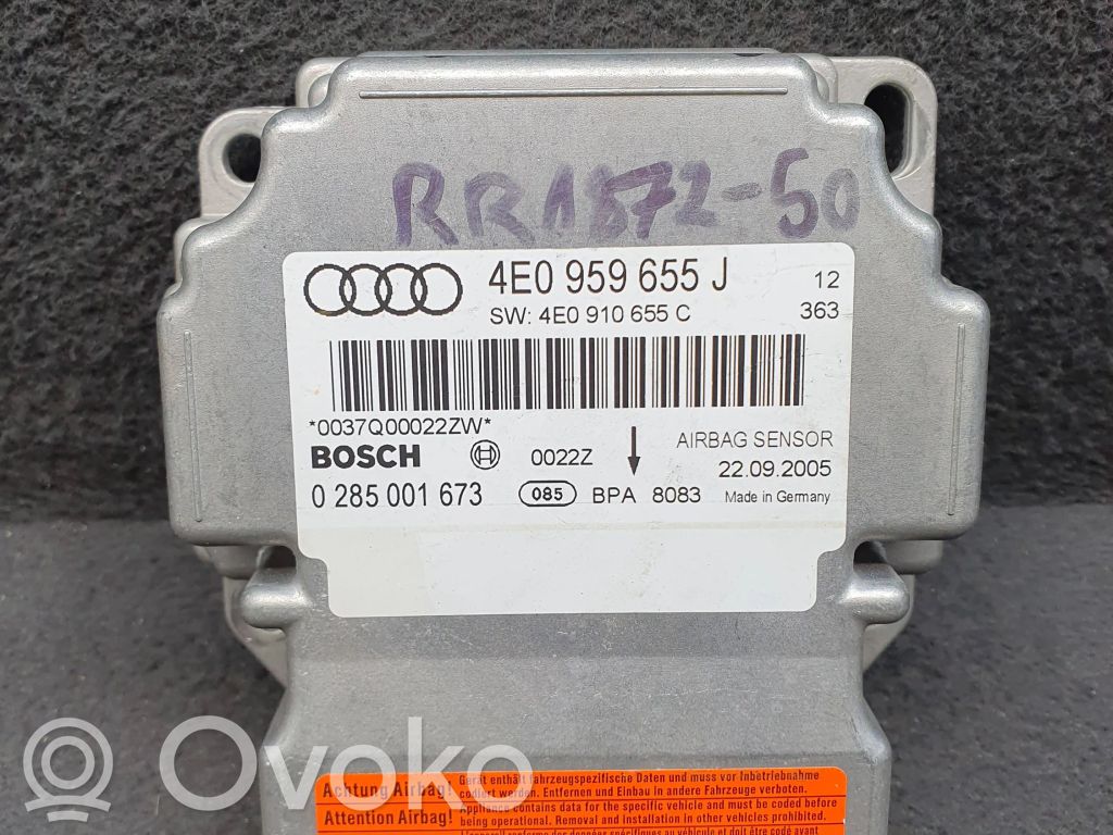 Audi A8 S8 D3 4E Airbag control unit/module 