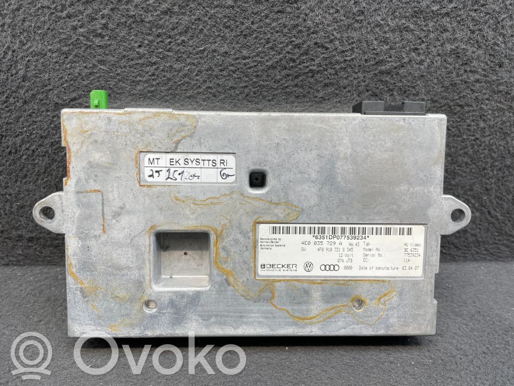 Audi A6 S6 C6 4F MMI control unit 