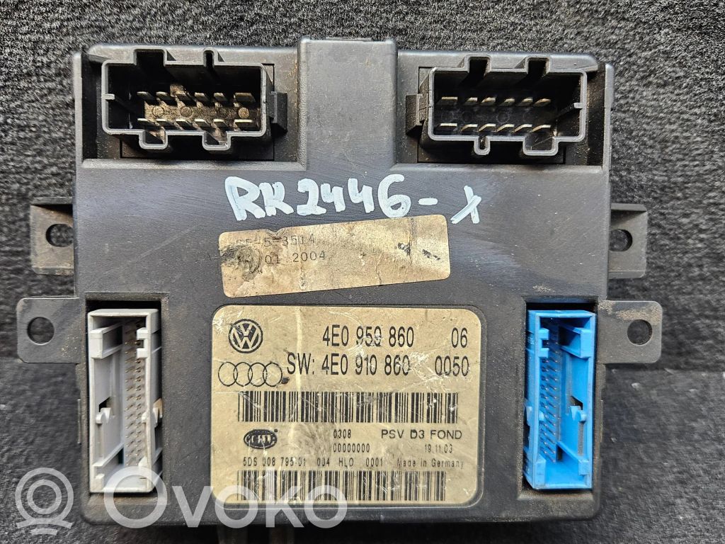 Audi A8 S8 D3 4E Seat control module 