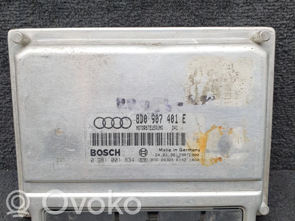 Engine control unit/module   8D0907401E,0281001834