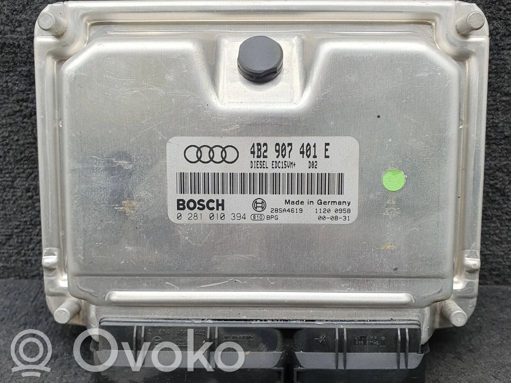 Engine control unit/module   4B2907401E,0281010394