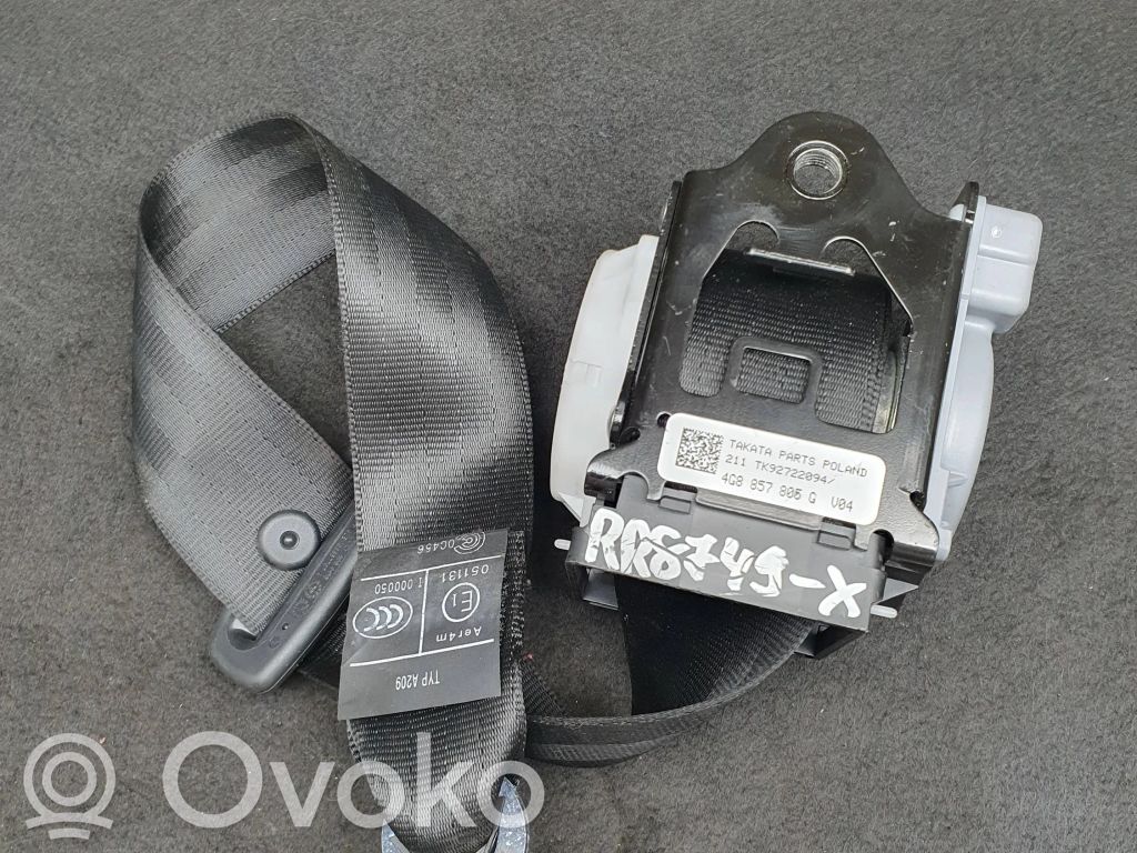 Audi A6 S6 C7 4G Cinturón trasero 