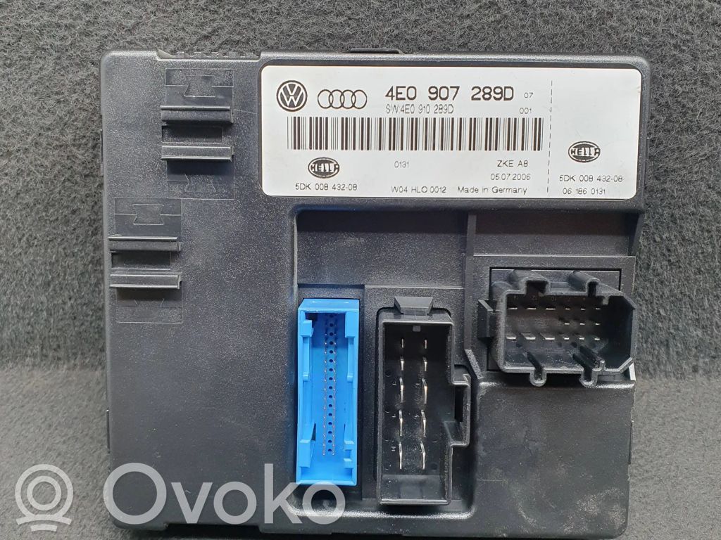 Módulo de confort/conveniencia   4E0907289D,4E0910289D