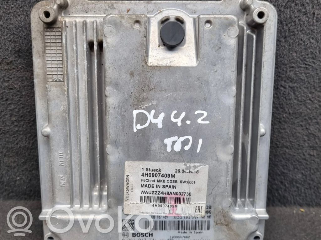 Audi A8 S8 D4 4H Engine control unit/module 