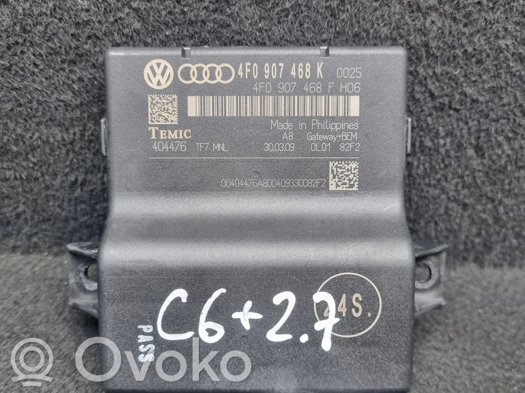 Audi A6 S6 C6 4F Gateway control module 