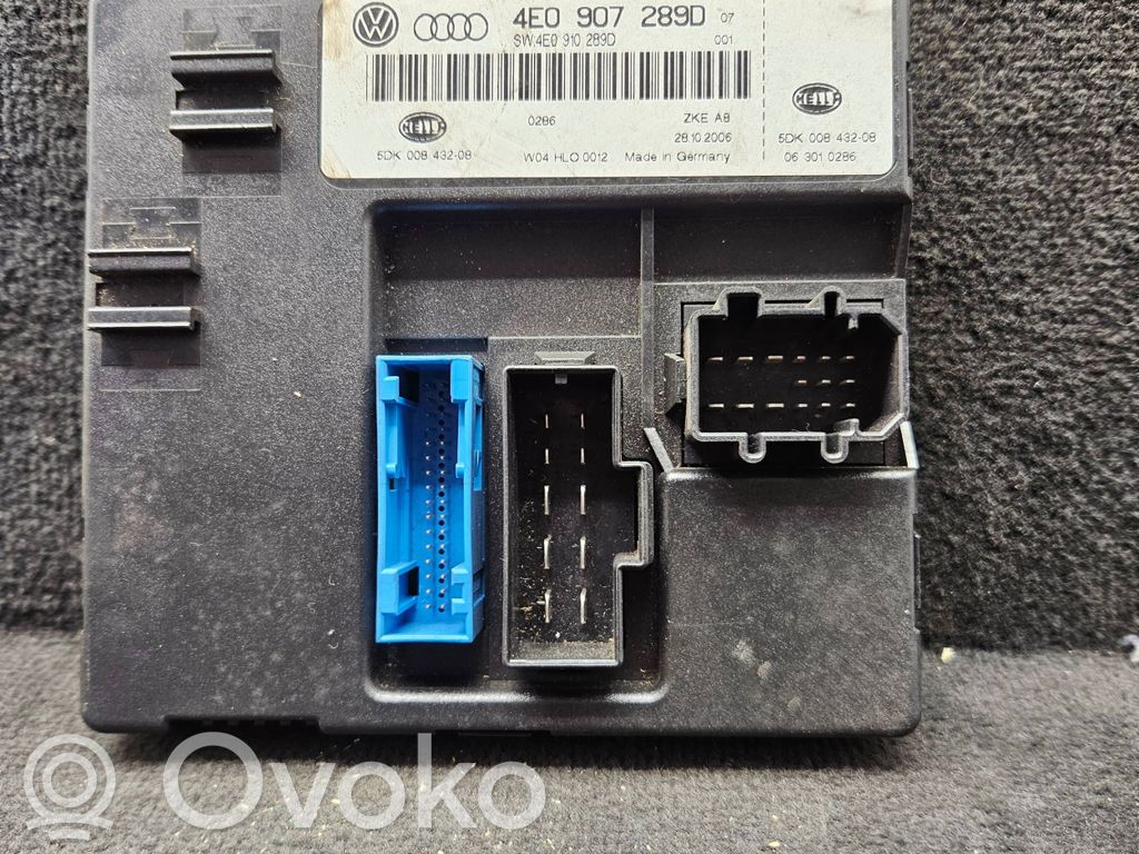 Audi A8 S8 D3 4E Comfort/convenience module 