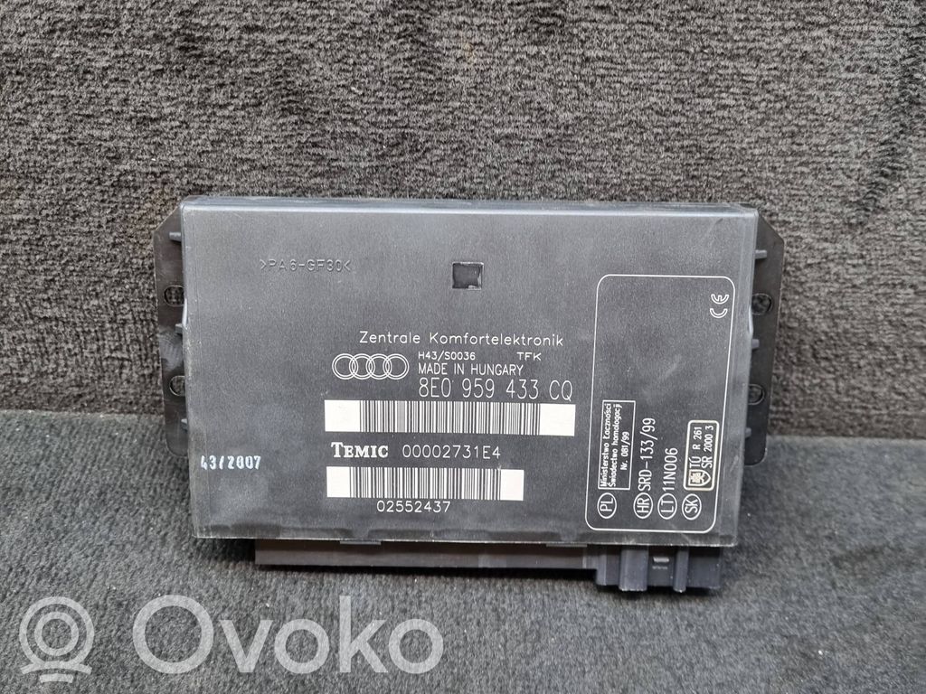 Audi A4 S4 B7 8E 8H Komforto modulis 