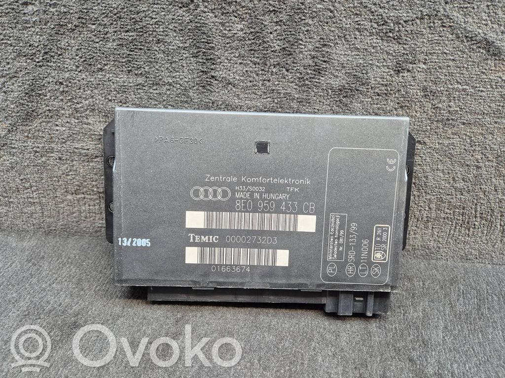 Audi A4 S4 B7 8E 8H Module confort 