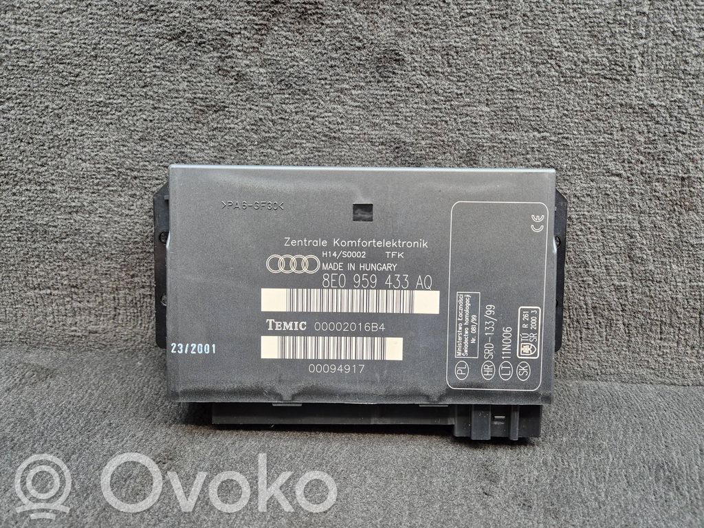 Audi A4 S4 B6 8E 8H Module confort 