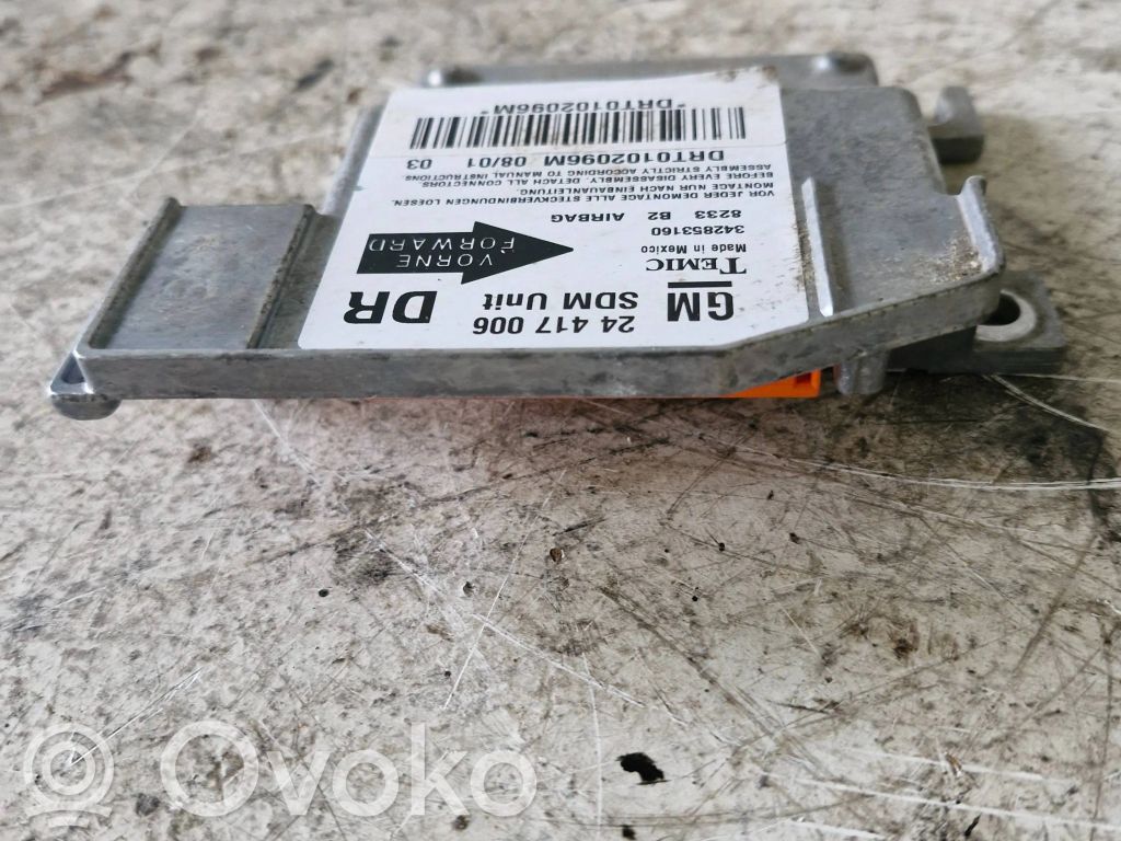 Opel Corsa C Airbag control unit/module 
