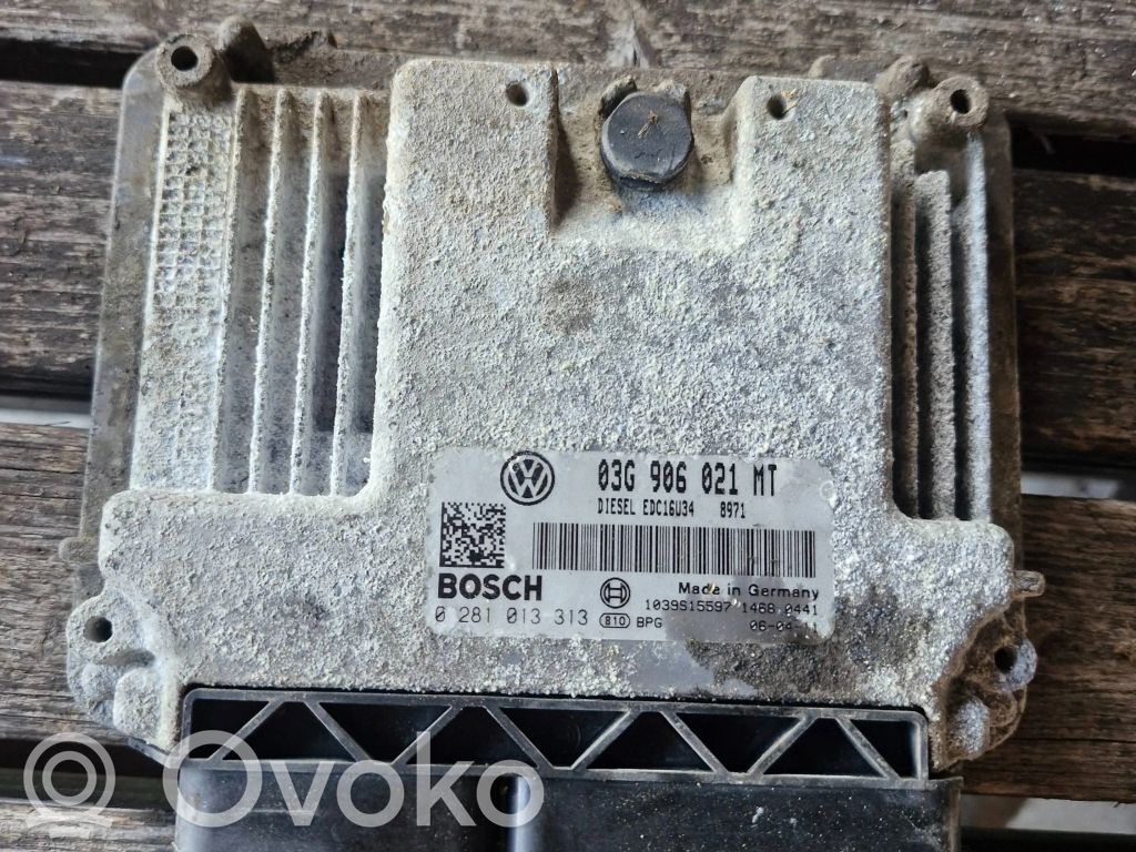 Engine control unit/module   03G906021MT,1039S15597,0281013313