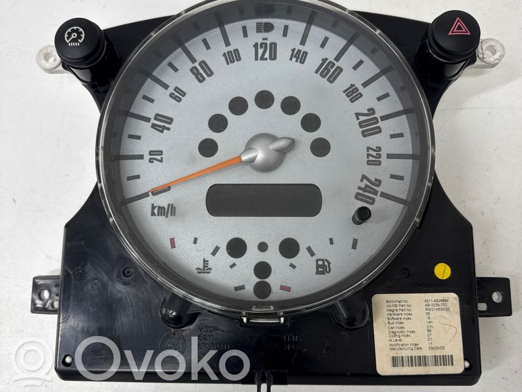 Mini One - Cooper R50 - 53 Licznik / Prędkościomierz 