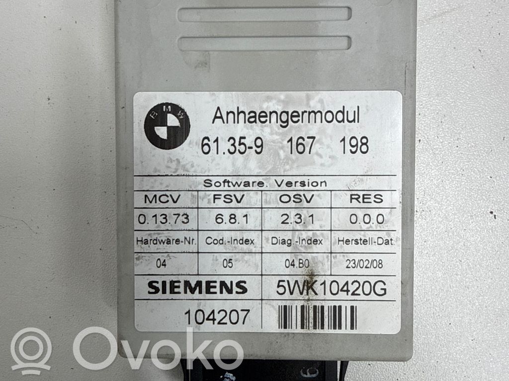 BMW 3 E90 E91 Tow bar trailer control unit/module 