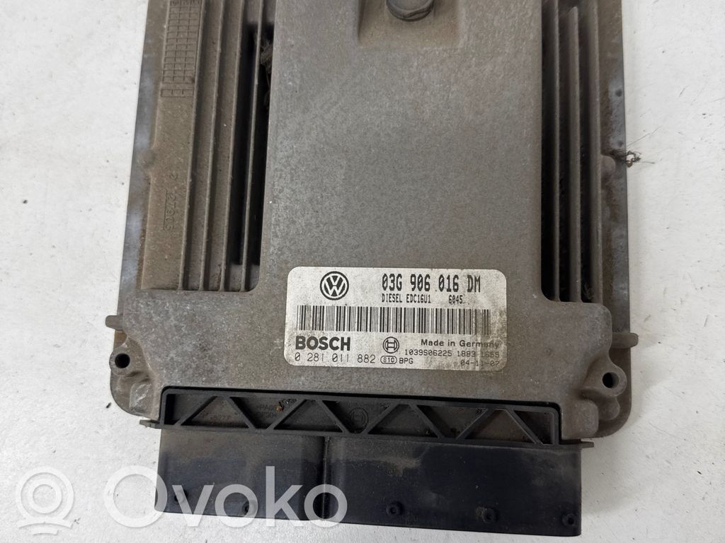 Engine control unit/module   03G906016DM,0281011882,1039S06225