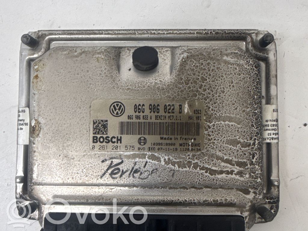 Engine control unit/module   06G906022B,06G906022A,0261201575
