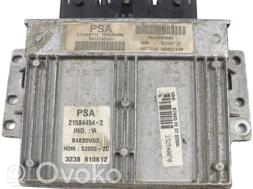 Engine control unit/module   9652202480,9646509880