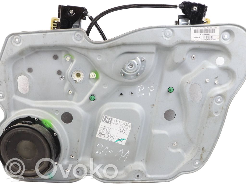 Volkswagen Touran I Fensterhebermechanismus ohne Motor Tür vorne 