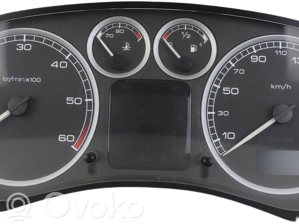Peugeot 307 Geschwindigkeitsmesser Cockpit 