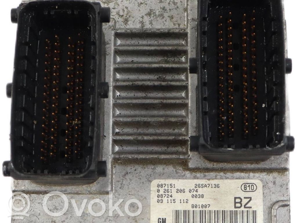Engine control unit/module   09115112,0261206074,26SA7136