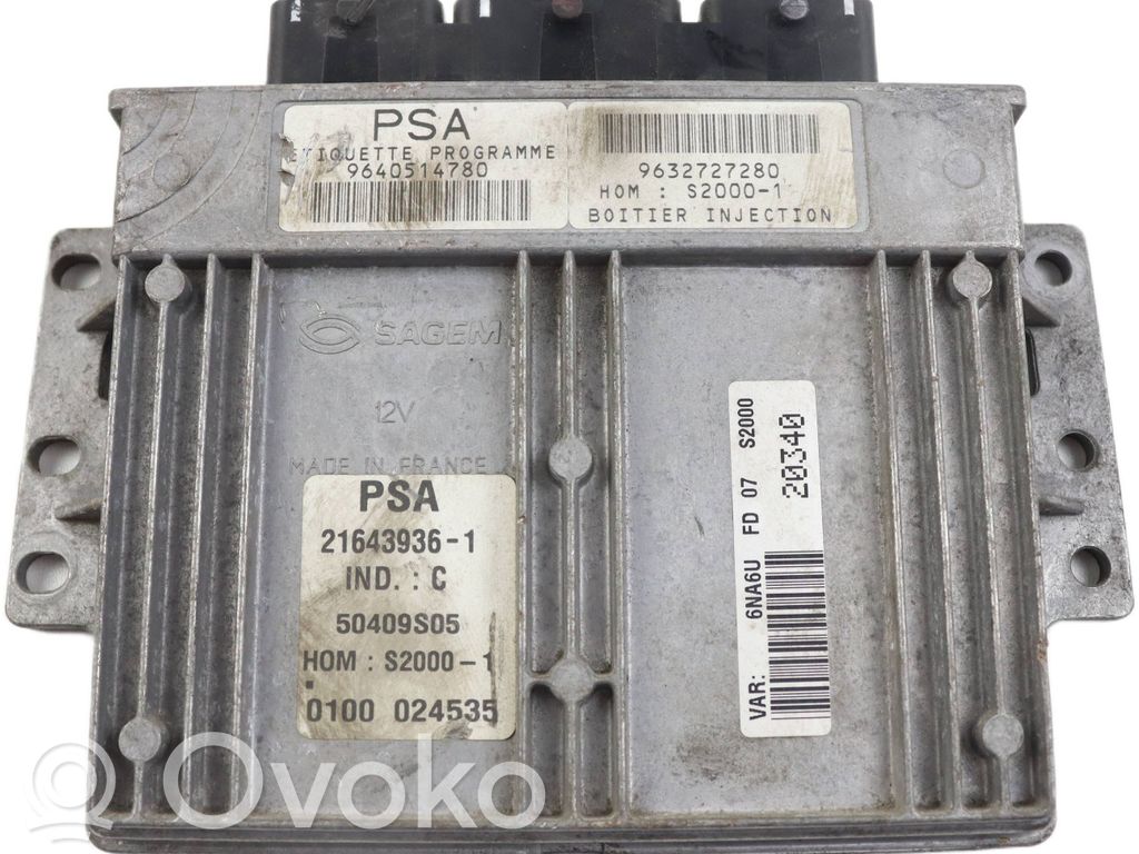 Citroen Xsara Picasso Engine control unit/module 