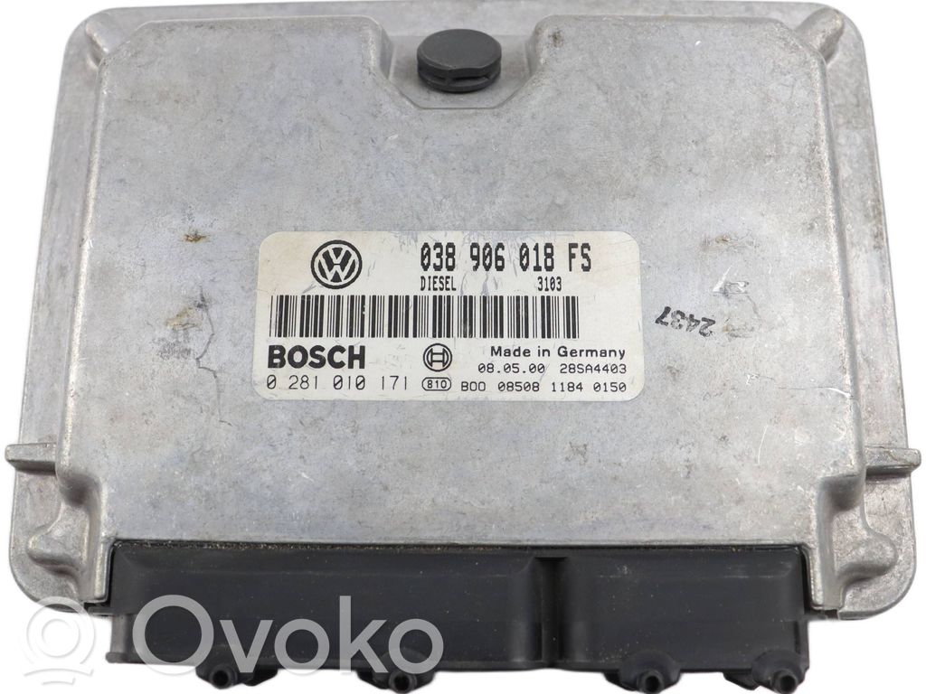 Engine control unit/module   038906018FS,0281010171,28SA4403