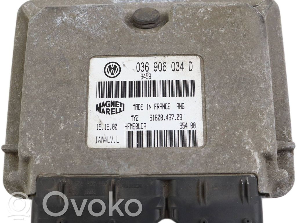 Sterownik / Moduł ECU   036906034D,6160043709,UAV4LV