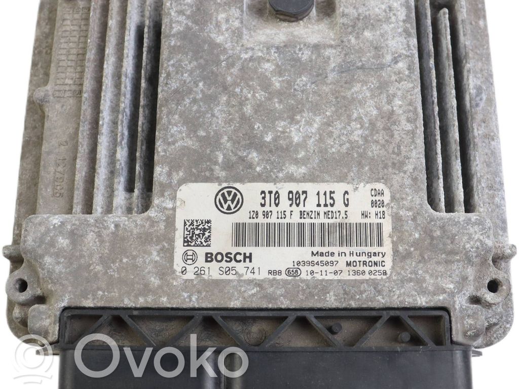 Engine control unit/module   3T0907115G,1Z0907115F,0261S05741