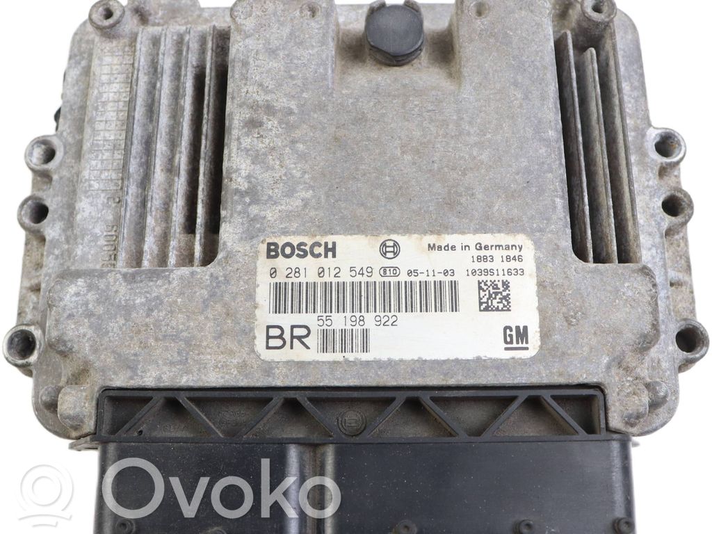 Opel Zafira B Engine control unit/module 