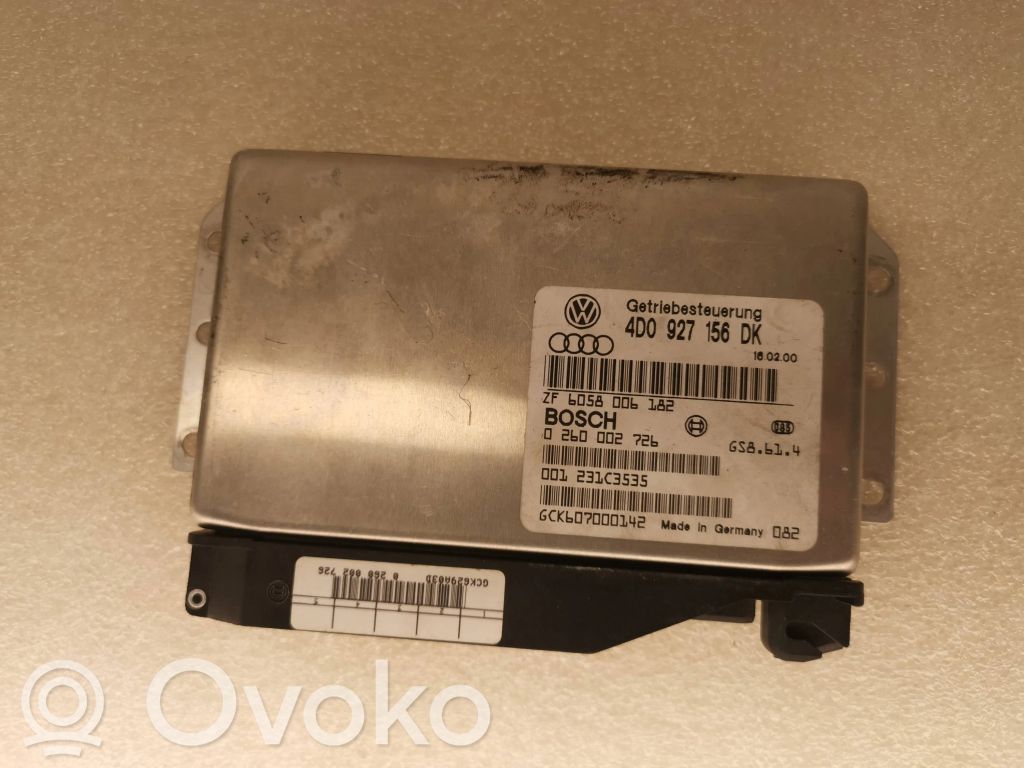 Sterownik / Moduł skrzyni biegów   4D0927156DK,6058006182,231C3535,0260002726
