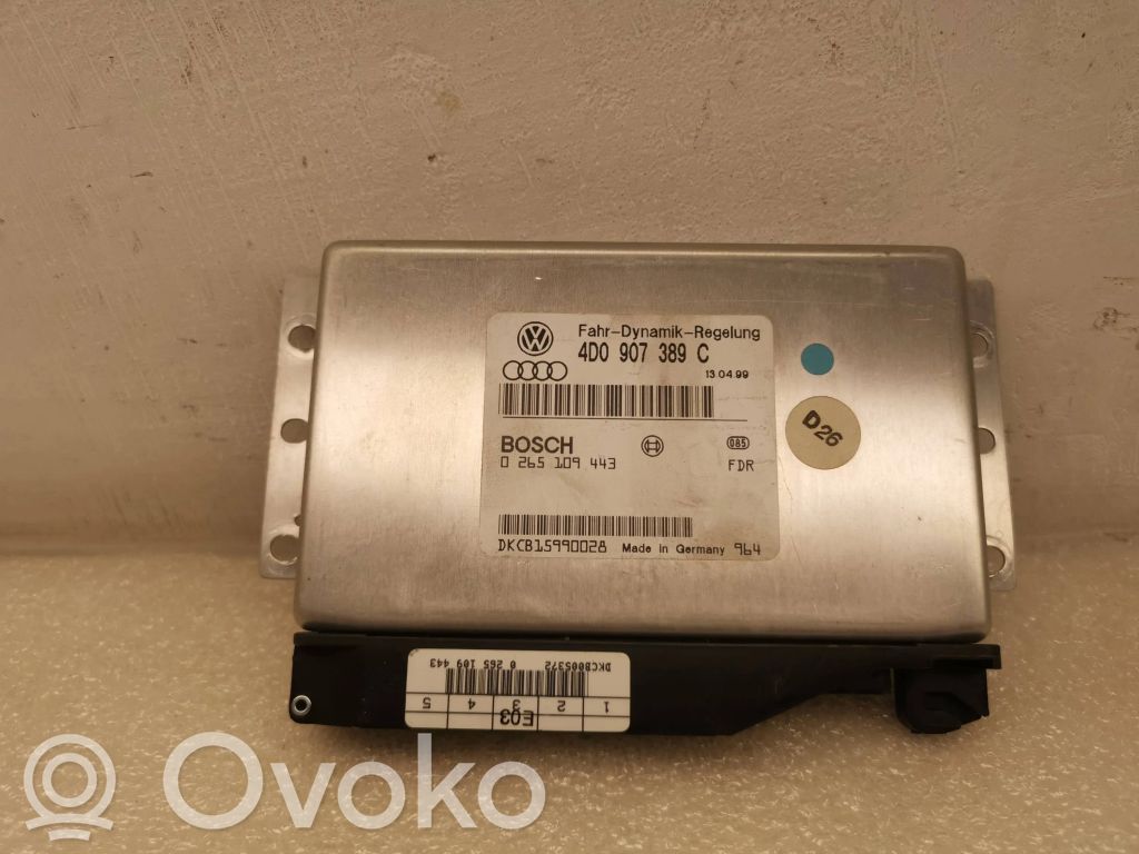 Audi A8 S8 D2 4D ESP (stability system) control unit 