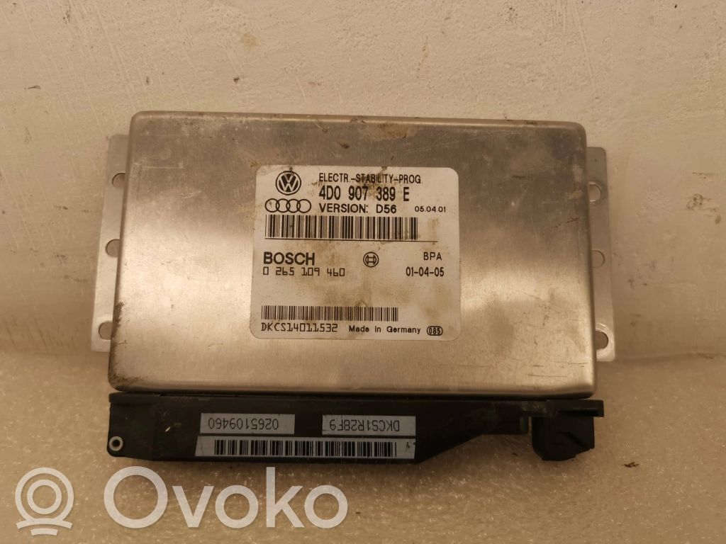 ESP (stability system) control unit   4D0907389E,0265109460,DKCS14011532