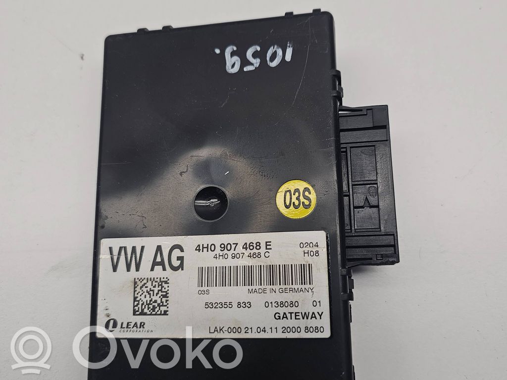 Audi A8 S8 D4 4H Gateway control module 