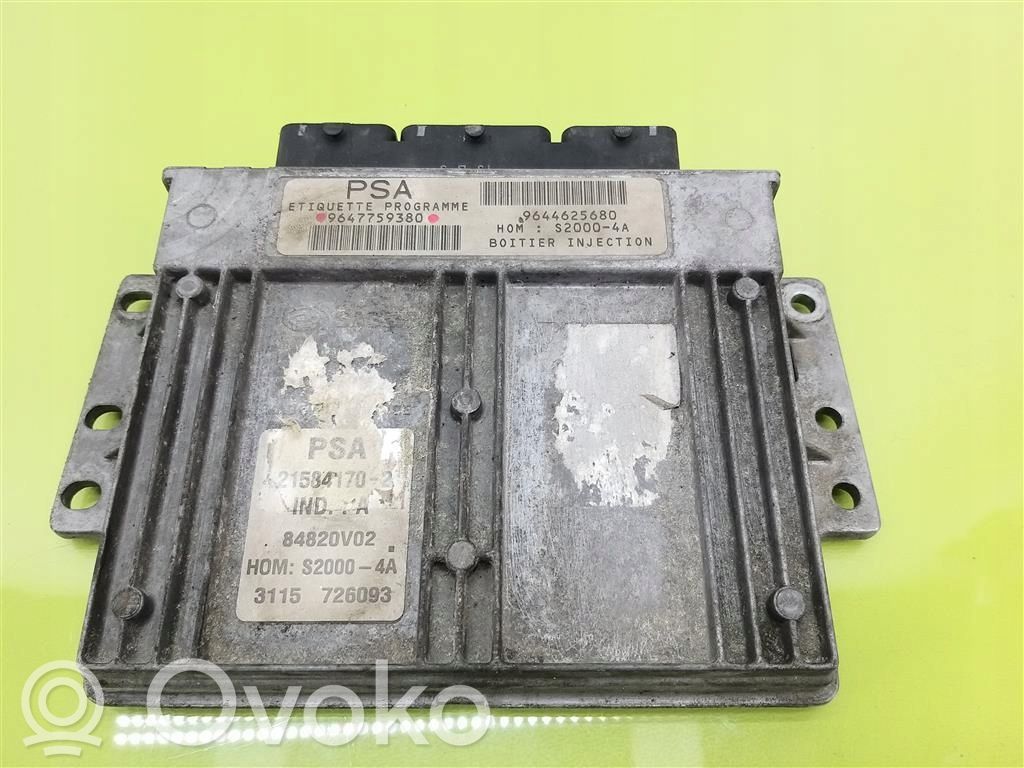 Peugeot 206 Engine control unit/module 